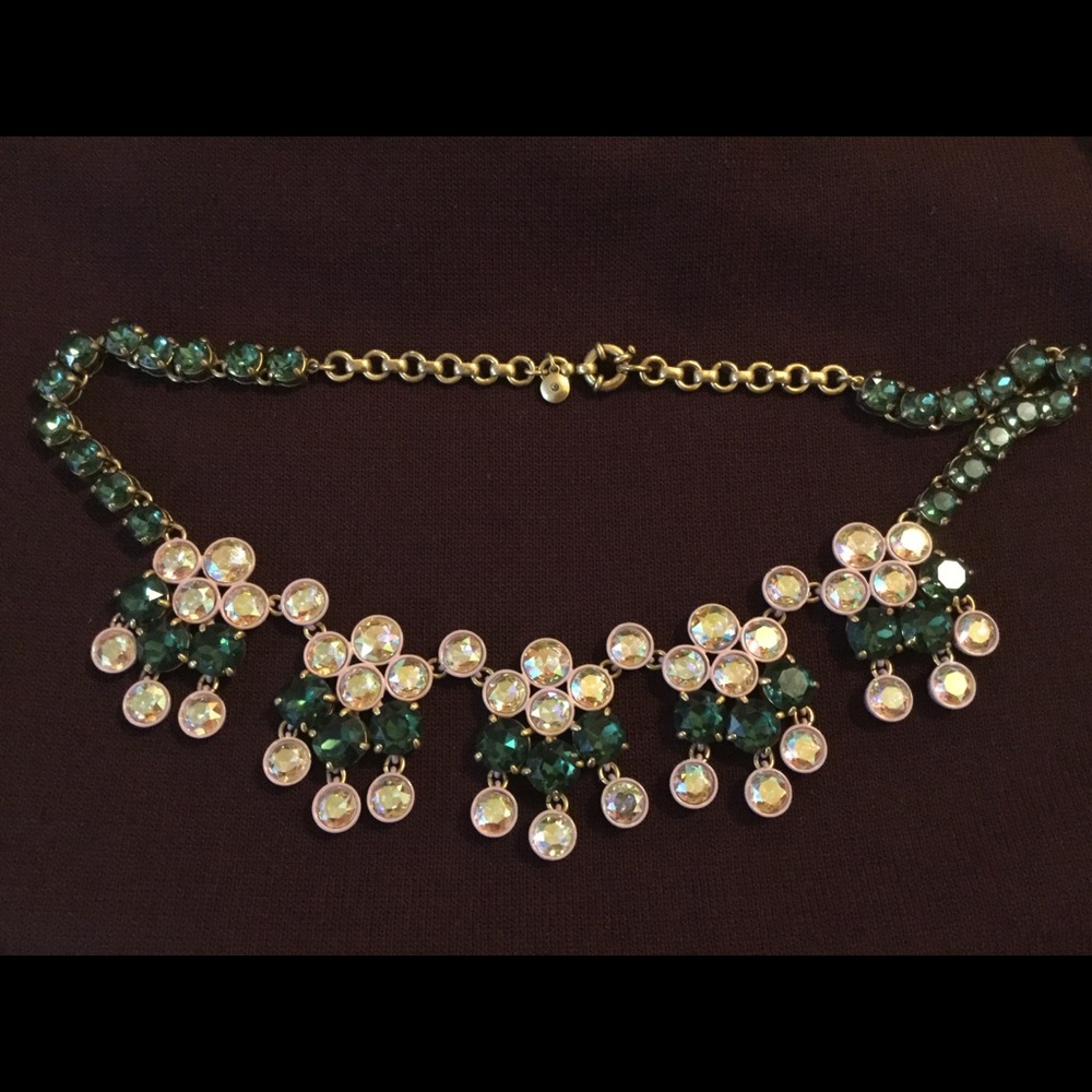 Deep green and lime-green necklace